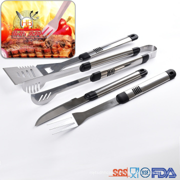 Factory price stainless steel bbq grilling tool set